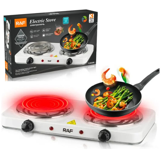 Cocina Eléctrica Portátil Raf – 2 Hornillas 2000W