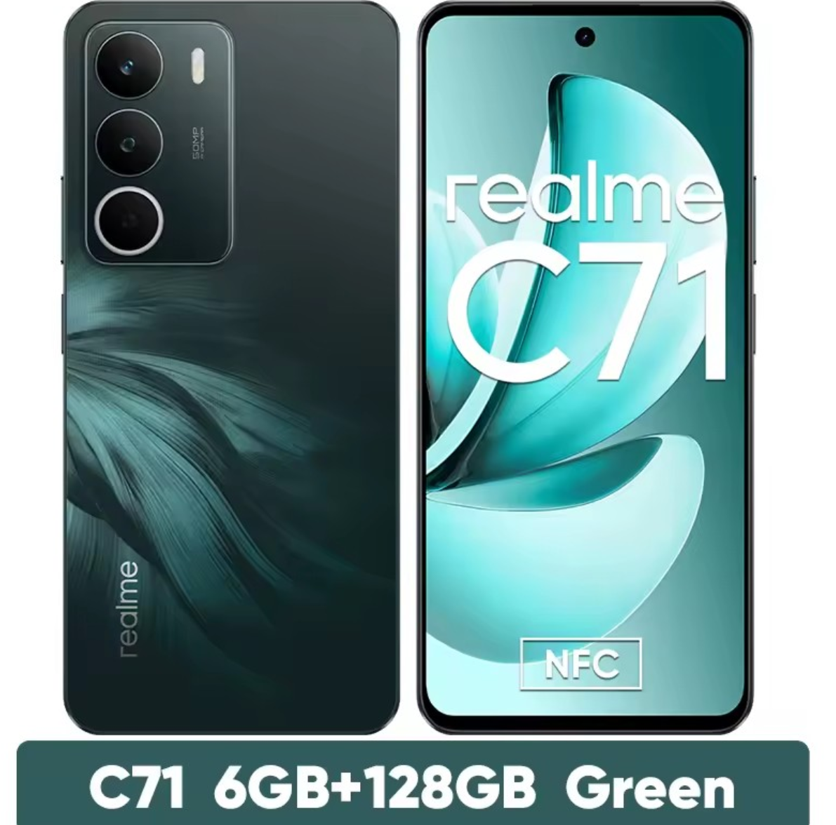 Smartphone Realme C71 – 6.67” 120Hz FHD+, UNISOC T7250, 50MP AI Dual, 6300mAh, 45W Carga Rápida, NFC (Estreno Mundial)