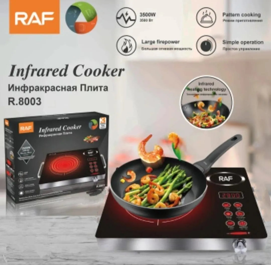 Cocina Eléctrica Infrarroja Raf R.8026 – 1 Hornilla 3500W