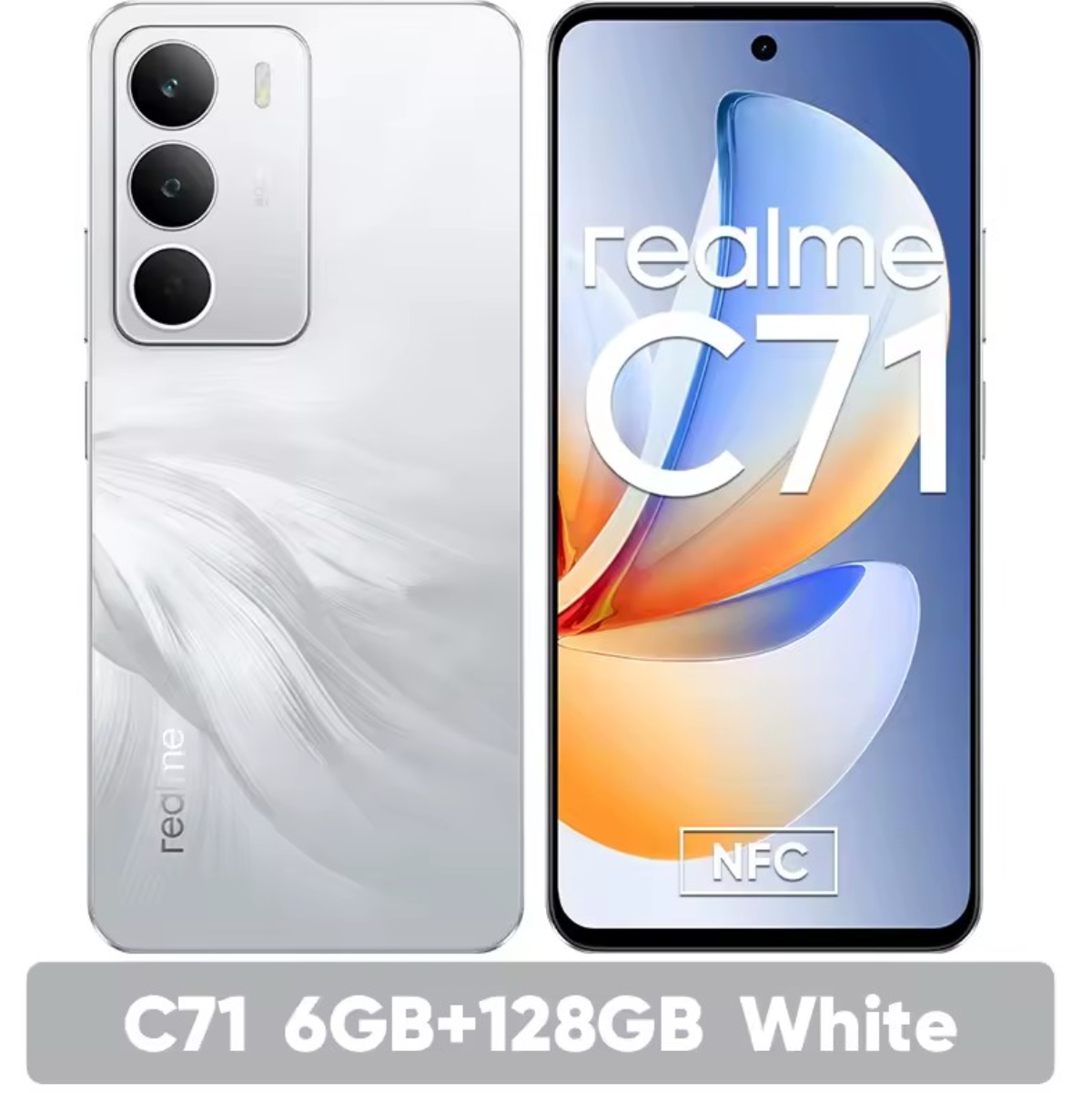 Smartphone Realme C71 – 6.67” 120Hz FHD+, UNISOC T7250, 50MP AI Dual, 6300mAh, 45W Carga Rápida, NFC (Estreno Mundial)