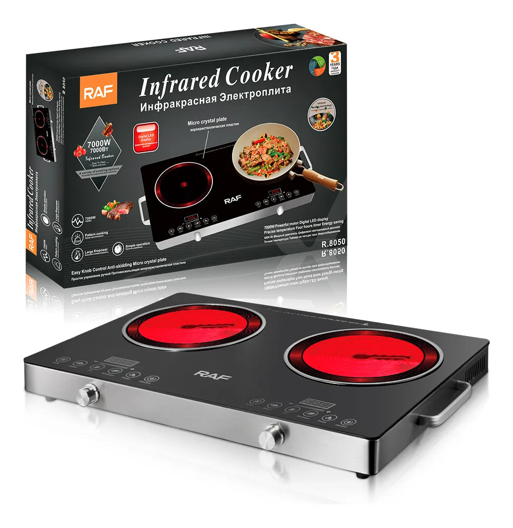 Cocina de Infrarrojo Raf R.8050 – 2 Hornillas 7000W