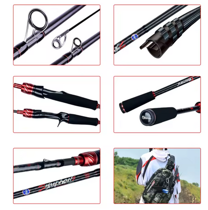 Caña de Pescar BIUTIFU PHISHGER Fast – Carbono para Viajeros 2.1 m (7–30 g)