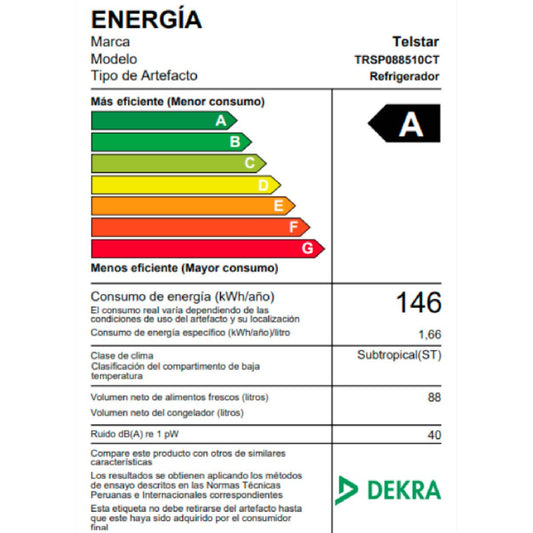 Frigobar Telstar 88L TRSP088510CT Silver